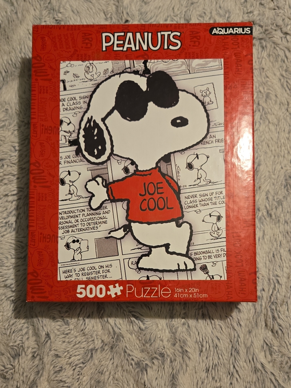 Aquarius - Cartoon Peanuts 'Joe Cool' 500 Piece Puzzle